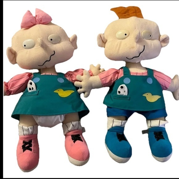 Vintage 1997 rug‎ rats babies Phil and lil Deville - Picture 1 of 6